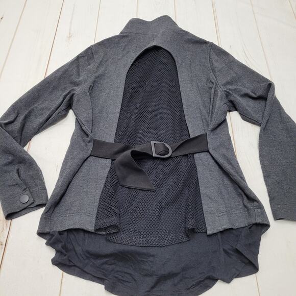 Cabi love Carol mesh back utility jacket gray back moto 3184 - Picture 1 of 7
